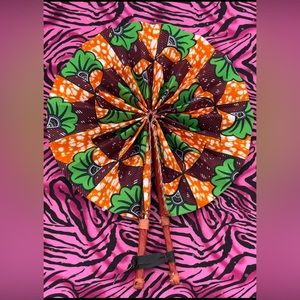 HAND FAN: Foldable: African Print